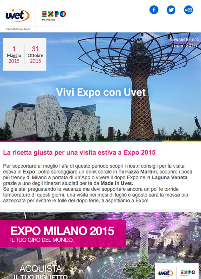 Gli ingredienti giusti per il tuo Expo
